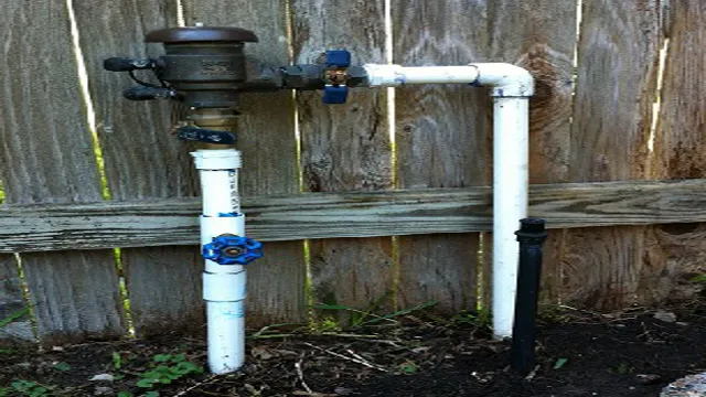 where is the backflow preventer on a sprinkler system