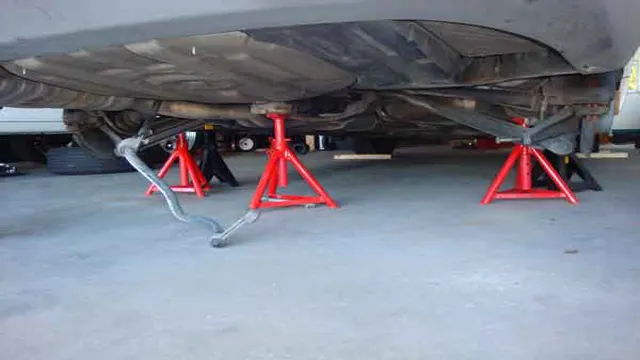 where to place jack stands on mitsubishi lancer