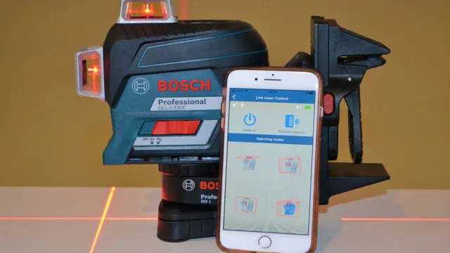 why is my bosch laser level blinking